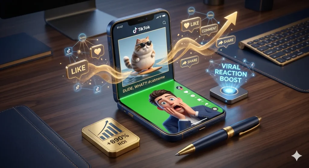 TikTok Viral Reaction Strategy for Suhu.app